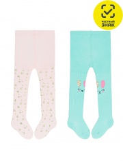 Колготки - ДК3-130132Д Колготки для девочки (2 Пары) Колготки - ДК3-130132Д Колготки для девочки (2 Пары)