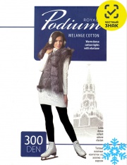  - Podium  Cotton Plus 300 den nero
