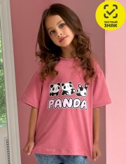 Футболка - 120005C-25 Футболка для девочки (Пепельная роза) Футболка - 120005C-25 Футболка для девочки (Пепельная роза)