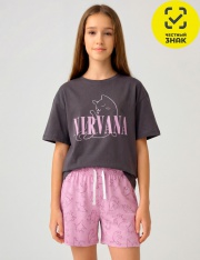 Пижама - 5019HW-48K Пижама для девочки (Т.серый) Пижама - 5019HW-48K Пижама для девочки (Т.серый)