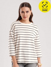 Джемпер - CLE Джемпер жен. 267091/195кнт (молочный/т.серый) Джемпер - CLE Джемпер жен. 267091/195кнт (молочный/т.серый)