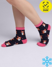 Носки - CLE Носки для девочки С242П (т.синий) Носки - CLE Носки для девочки С242П (т.синий)