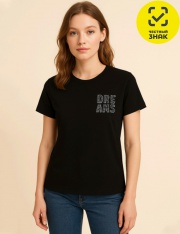 Футболка - W37151K_0303 Футболка женская (Черный) Футболка - W37151K_0303 Футболка женская (Черный)