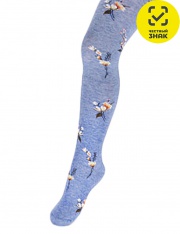 Колготки - ДК3-13025 Колготки детские (св.джинс меланж) Колготки - ДК3-13025 Колготки детские (св.джинс меланж)